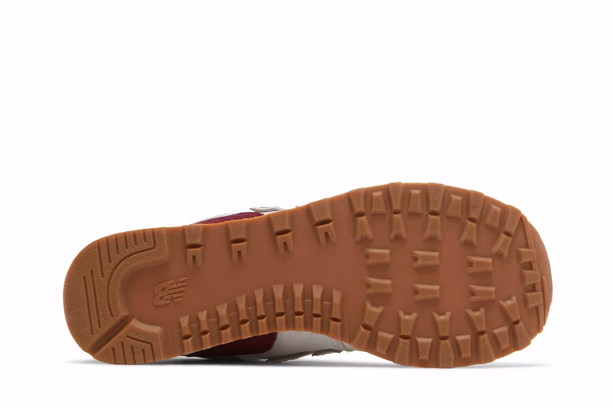 New Balance 574 Grey Burgundy, view 5