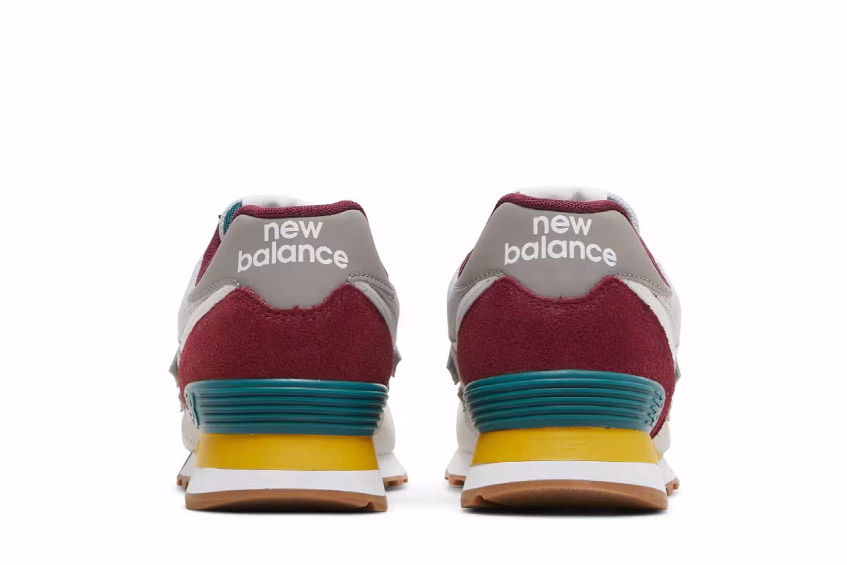 New Balance 574 Grey Burgundy, view 7