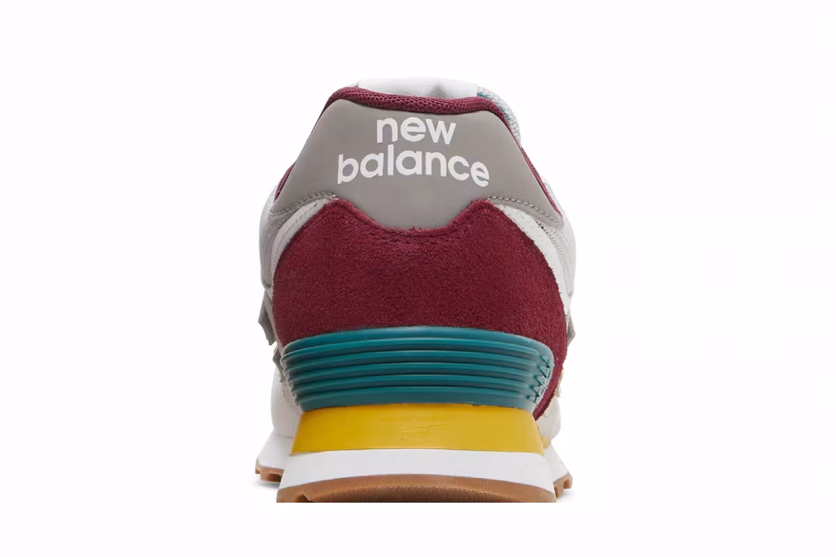 New Balance 574 Grey Burgundy, view 8