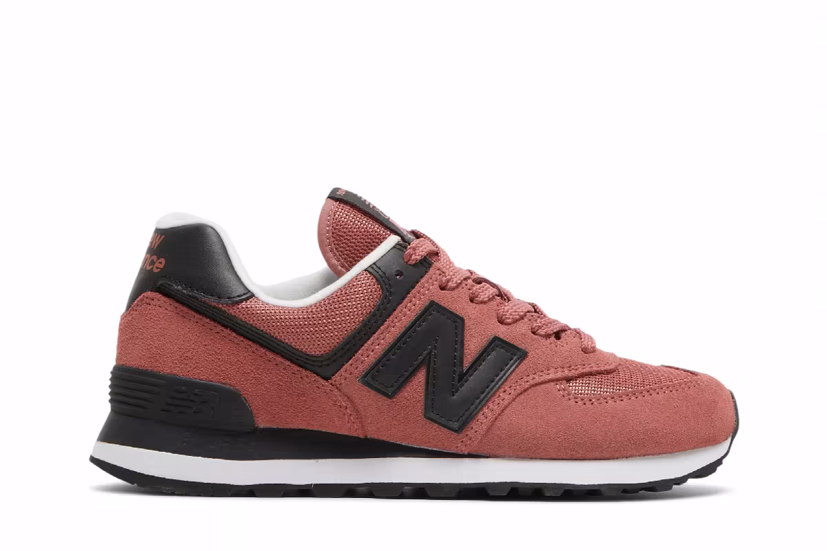 New Balance Women's 574 Washed Henna, view 2