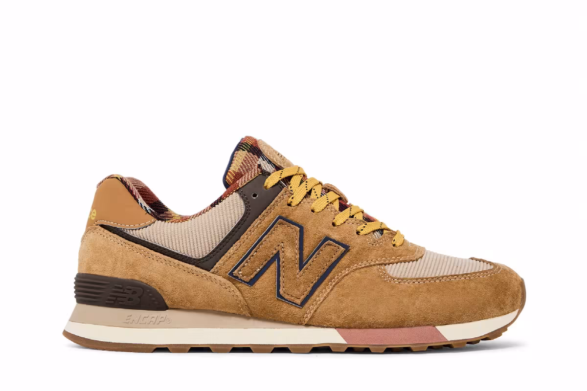 New Balance 574 Workwear Plaid, view 2