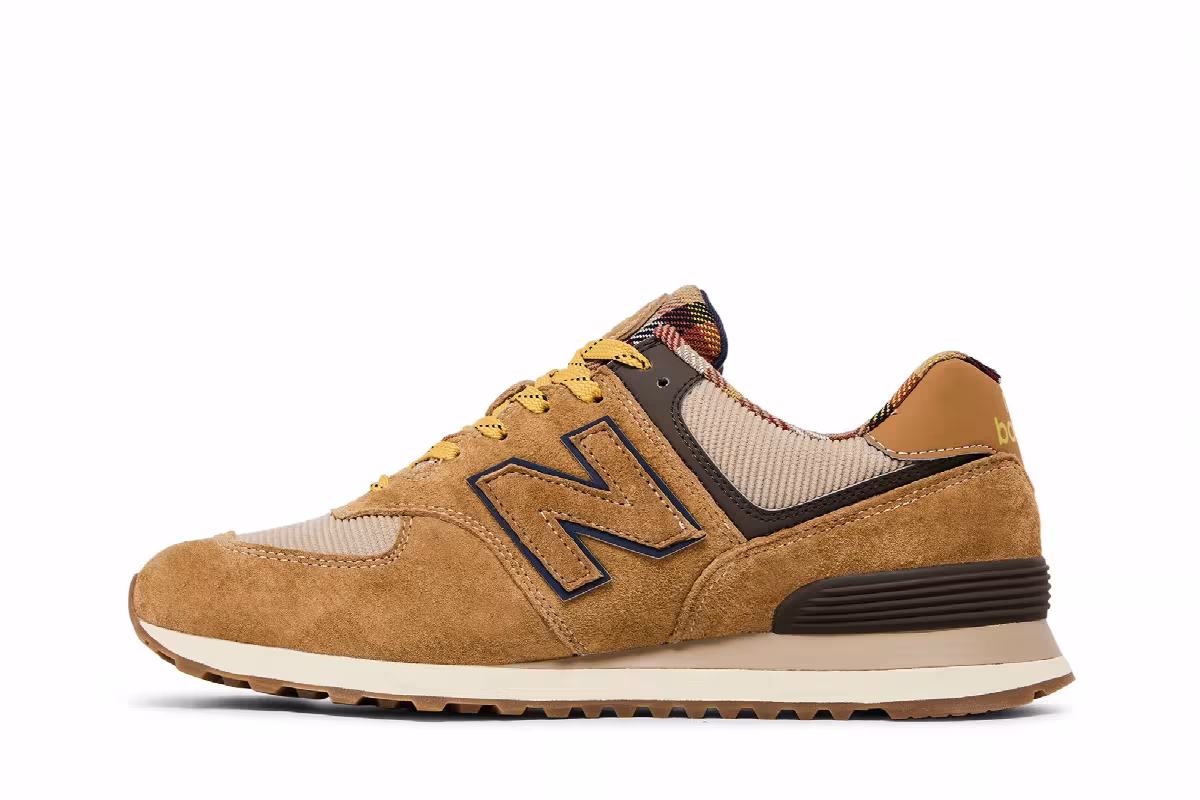 New Balance 574 Workwear Plaid, view 4