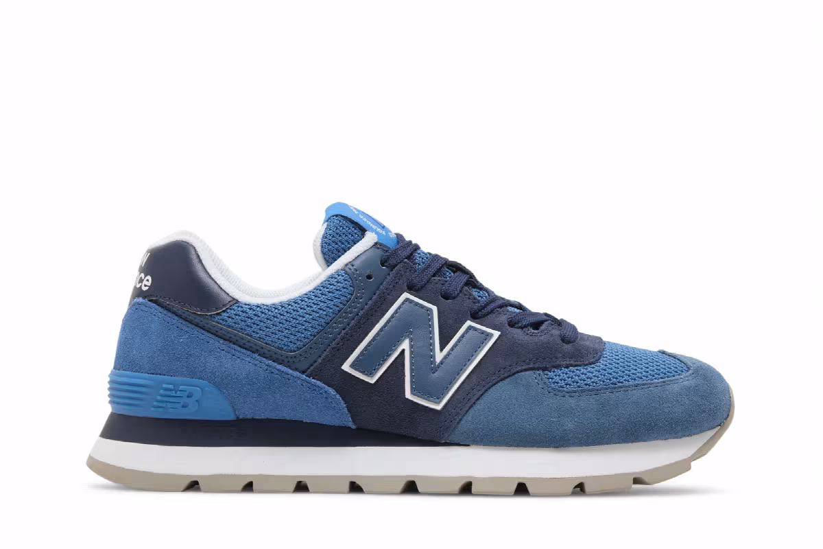 New Balance 574 Natural Indigo Laser Blue, view 2