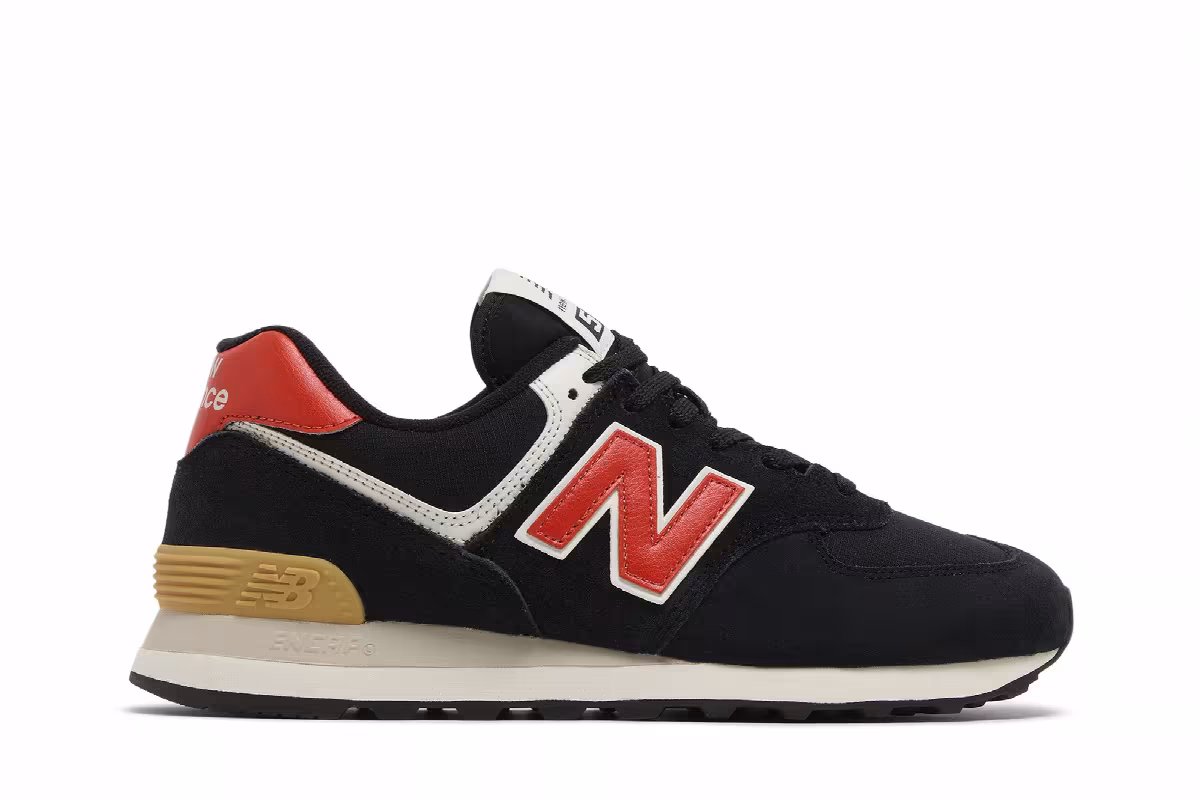 New Balance 574 Black Ghost Pepper, view 2