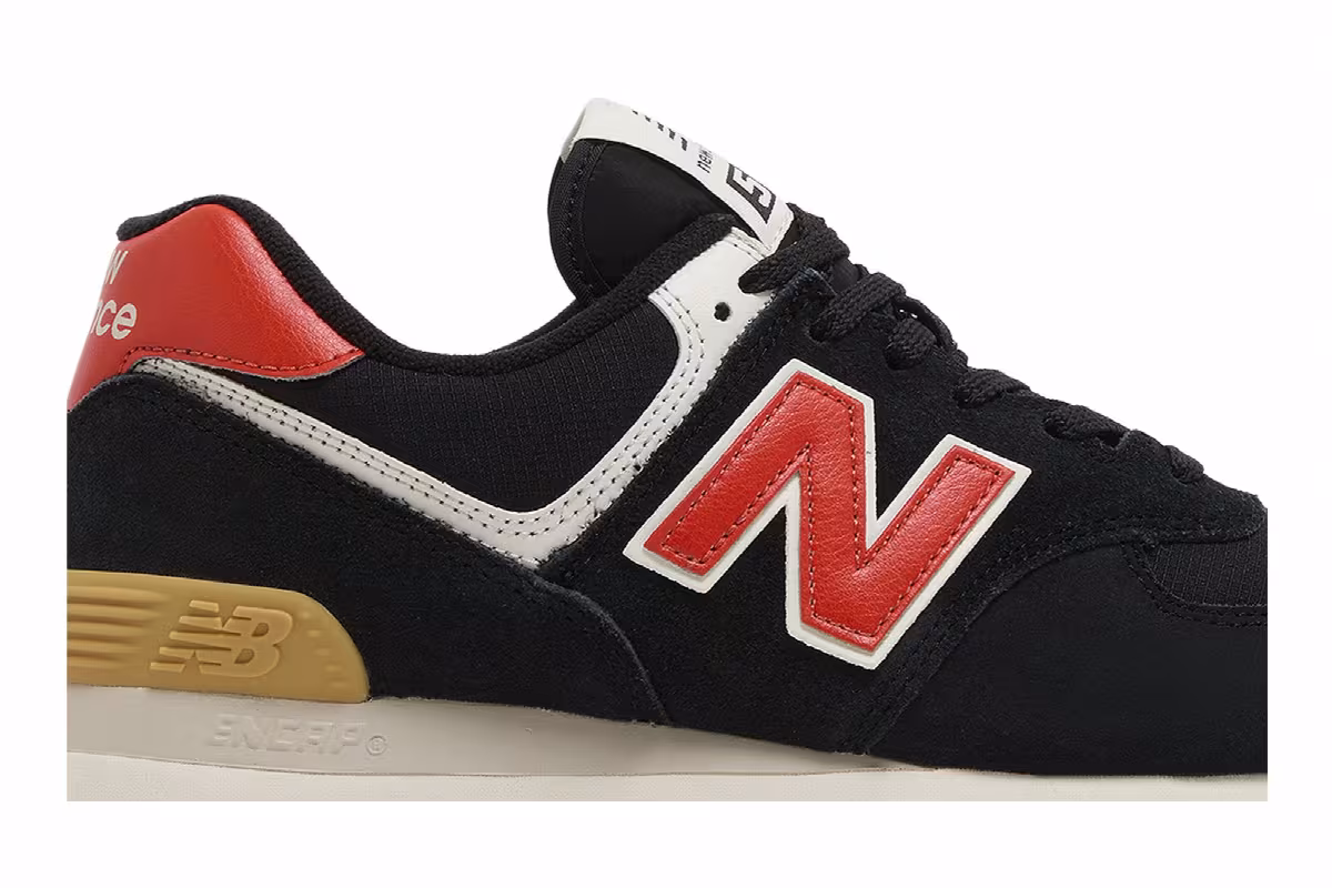 New Balance 574 Black Ghost Pepper, view 3