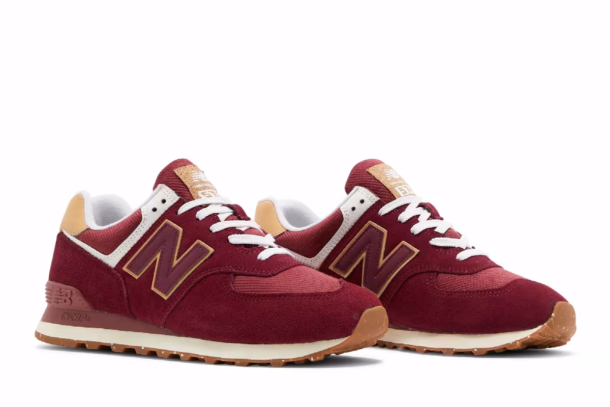 New Balance 574 Garnet Maple, view 9