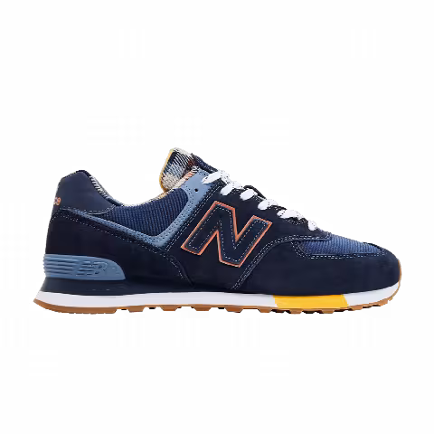 New Balance 574 'Dark Blue Plaid'