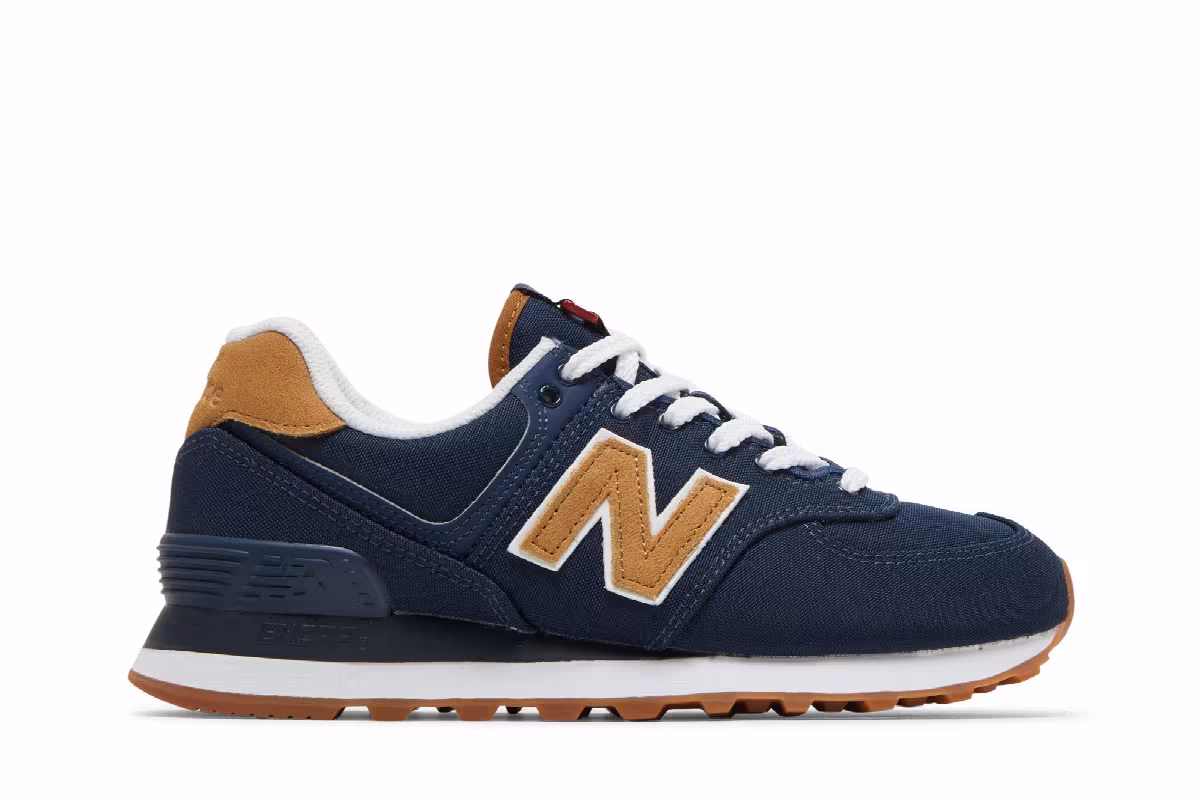 New Balance Women's 574 Natural Indigo Workwear, view 2