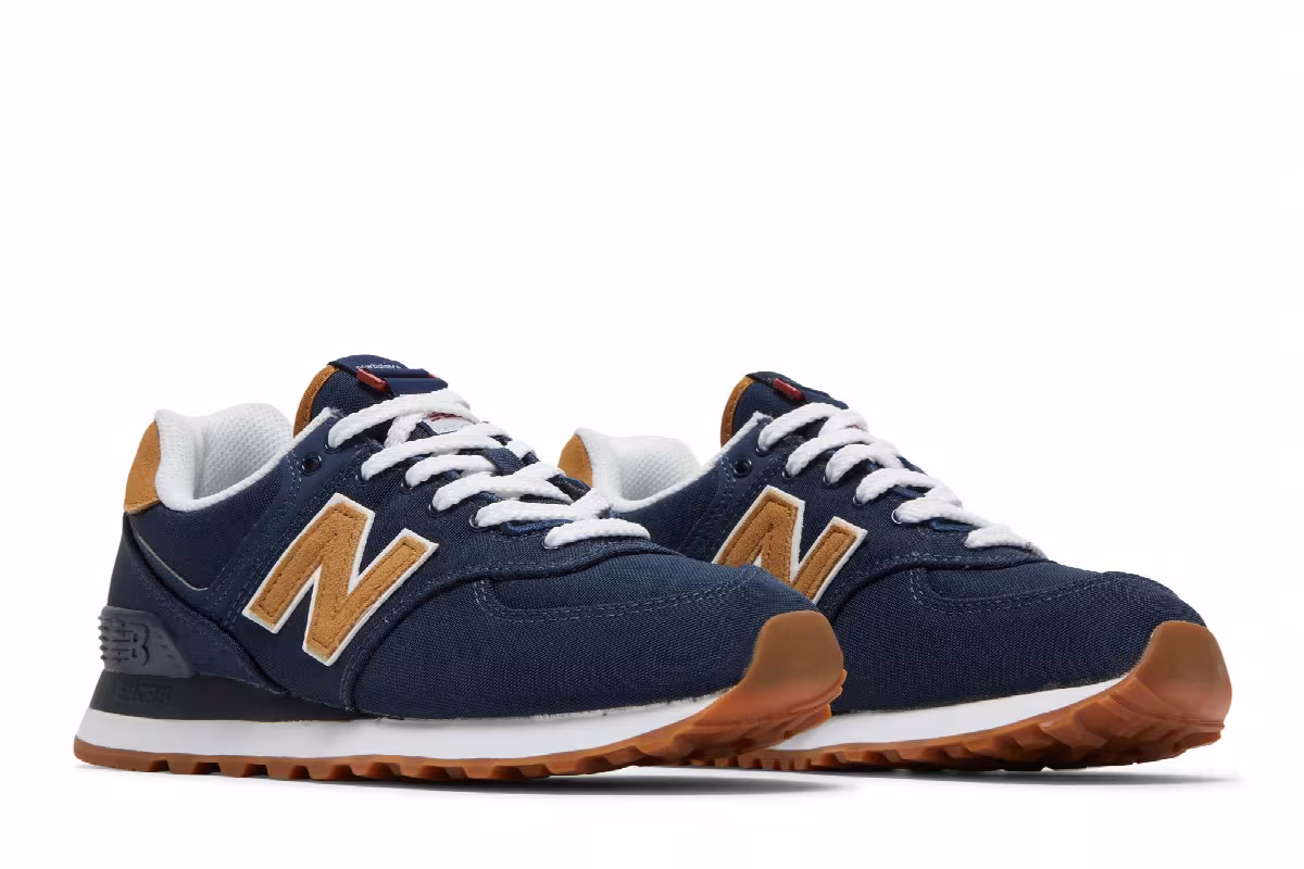 New Balance Women's 574 Natural Indigo Workwear, view 9