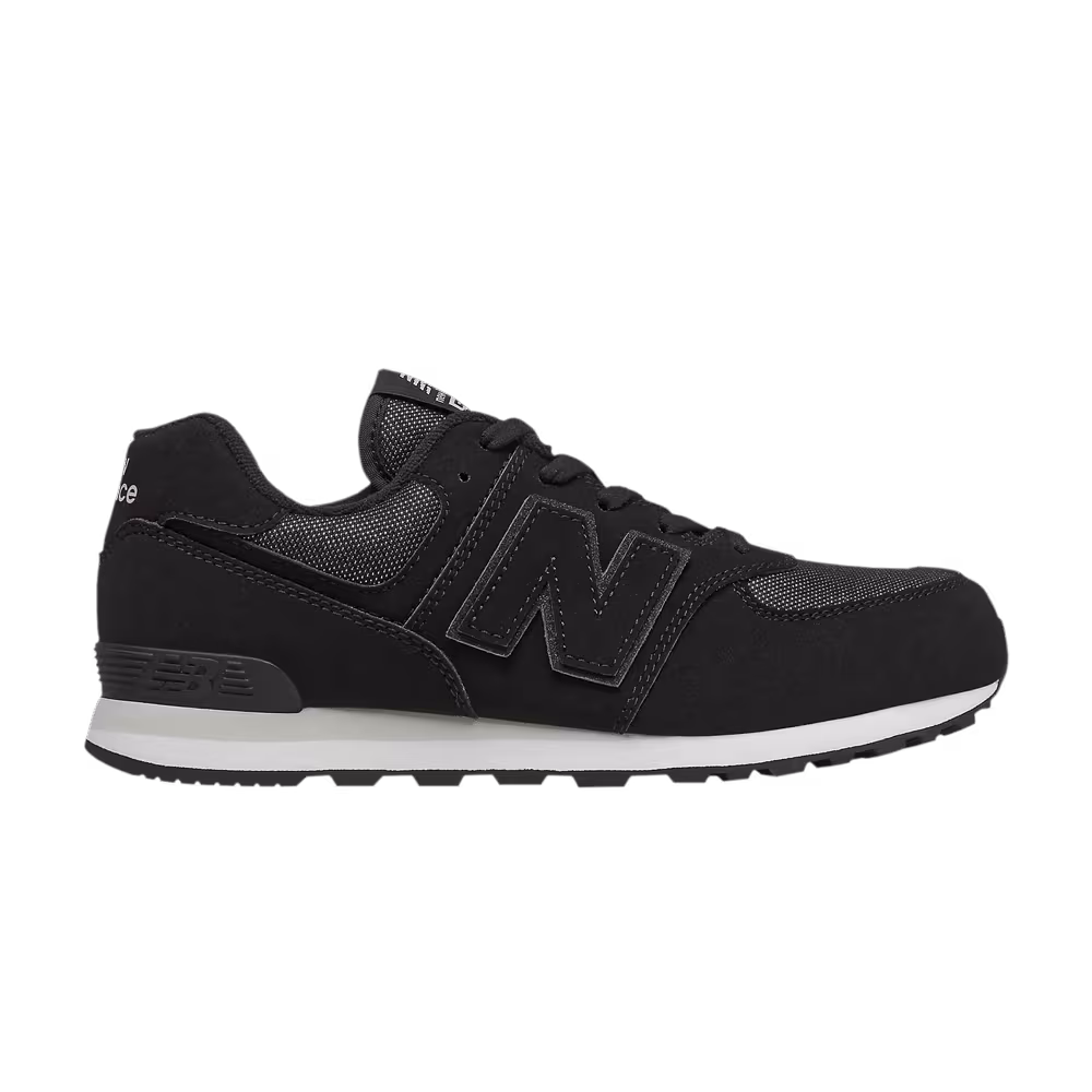 New Balance 574 Big Kid Wide Fashion Metallic - Black