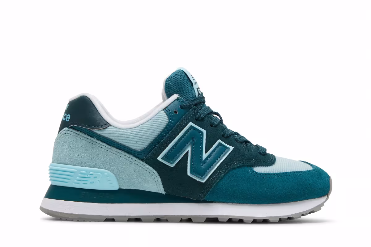 New Balance Women's 574 Trek Teal, view 2
