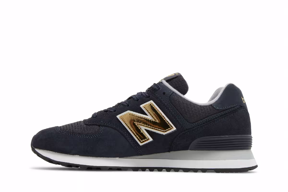 New Balance 574 Navy, view 4