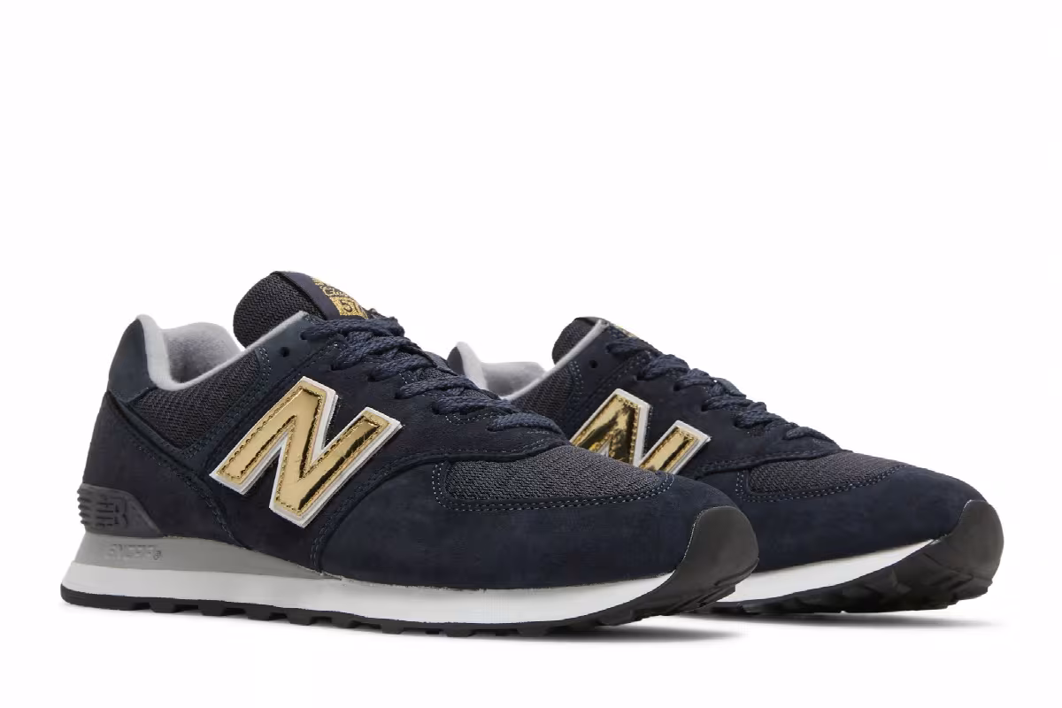 New Balance 574 Navy, view 9