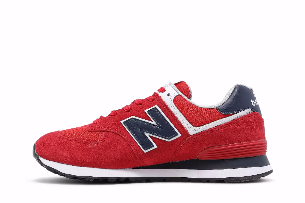 New Balance 574 Team Red, view 4