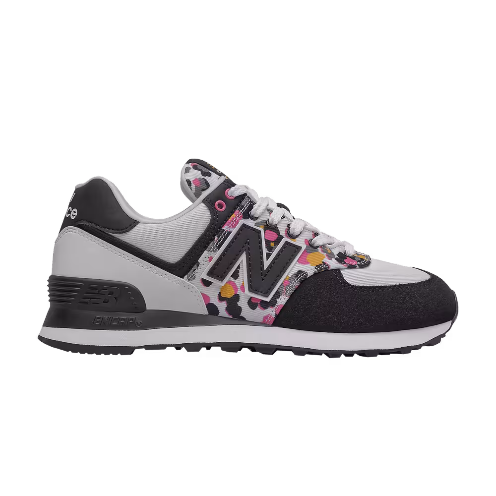 New Balance Women's 574 Camo - White Black