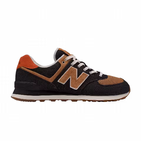 New Balance 574 2E Wide 'Denim - Black Faded Workwear'