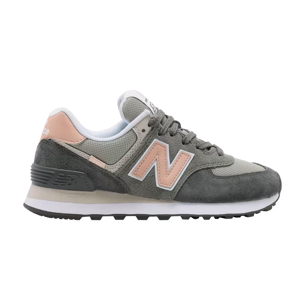 New Balance Women's 574 Black Spruce Silver Pine