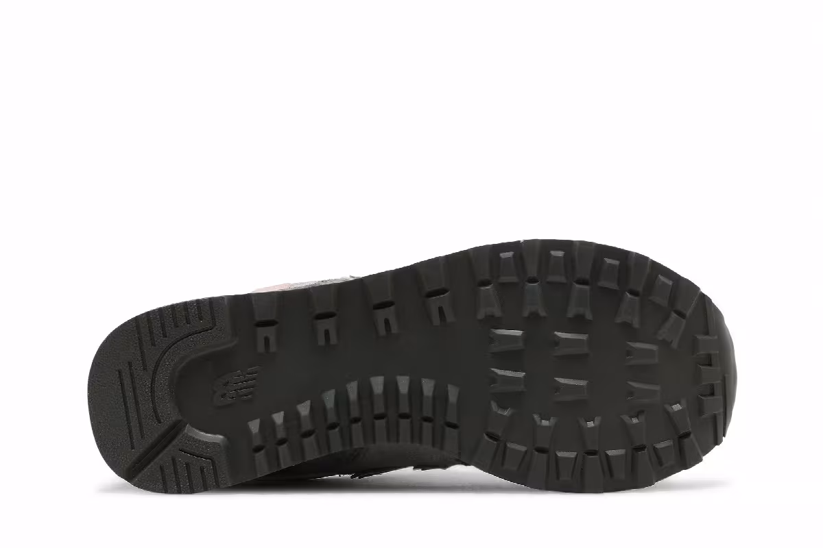 New Balance Women's 574 Black Spruce Silver Pine, view 5