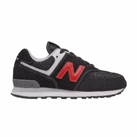 New Balance 574 Little Kid Wide 'Black Team Red'