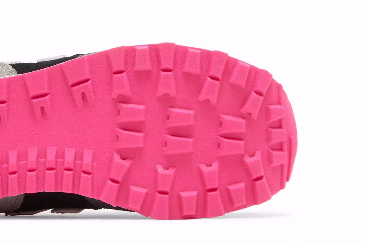New Balance 574 Big Kid Black Pink Glow, view 6