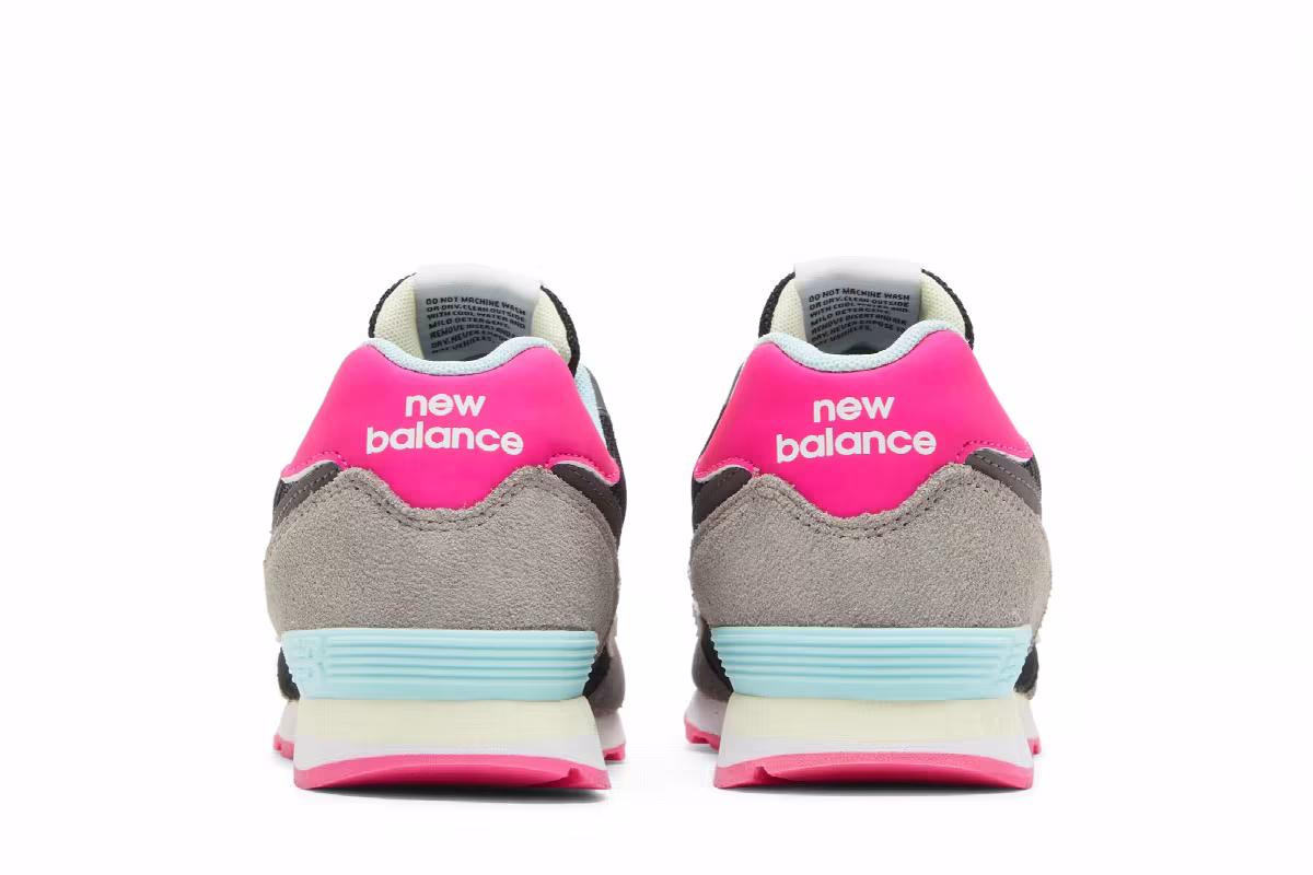 New Balance 574 Big Kid Black Pink Glow, view 7