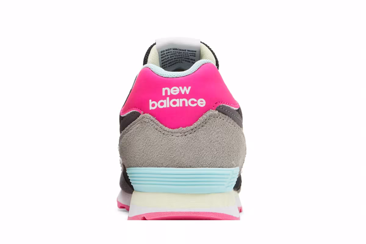 New Balance 574 Big Kid Black Pink Glow, view 8