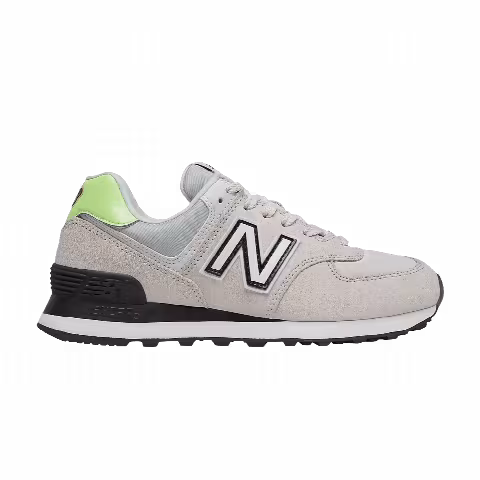 New Balance Wmns 574 Wide 'Raw Silk Bleached Lime Glow'