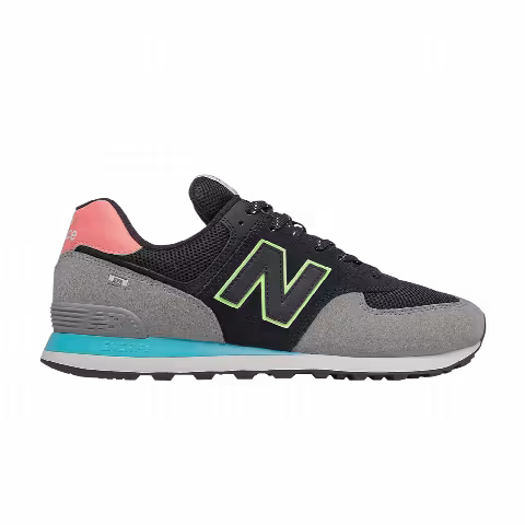New Balance 574 2E Wide 'Black Paradise Pink'