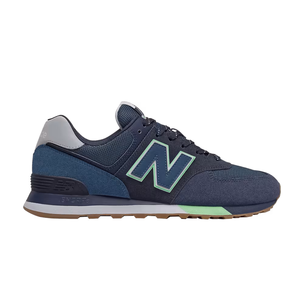 New Balance 574 2E Wide Natural Indigo