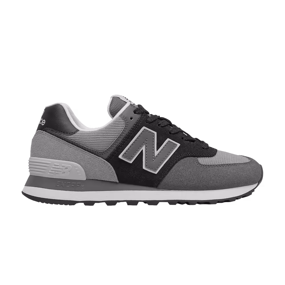 New Balance Women's 574 Wide Black Grey