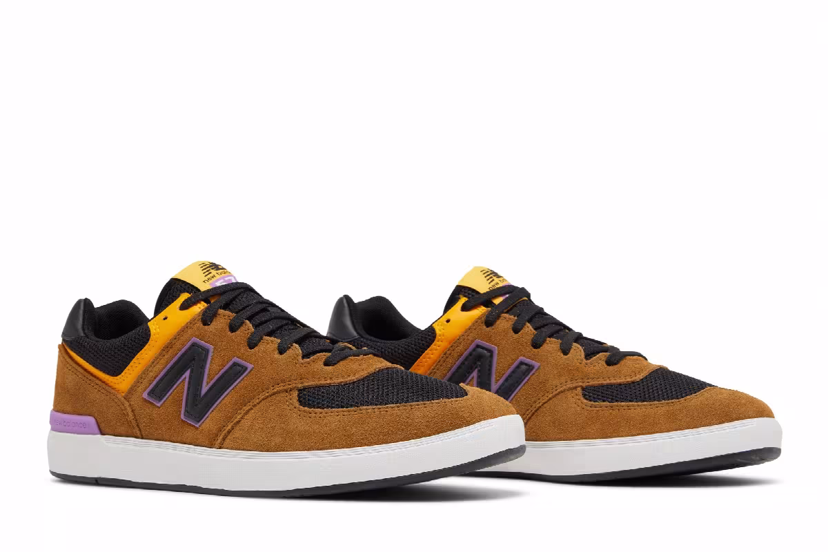 New Balance 574 2E Wide Brown Black, view 9