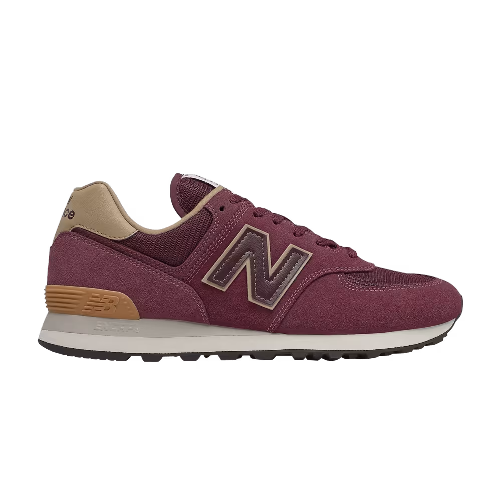 New Balance 574 2E Wide Burgundy