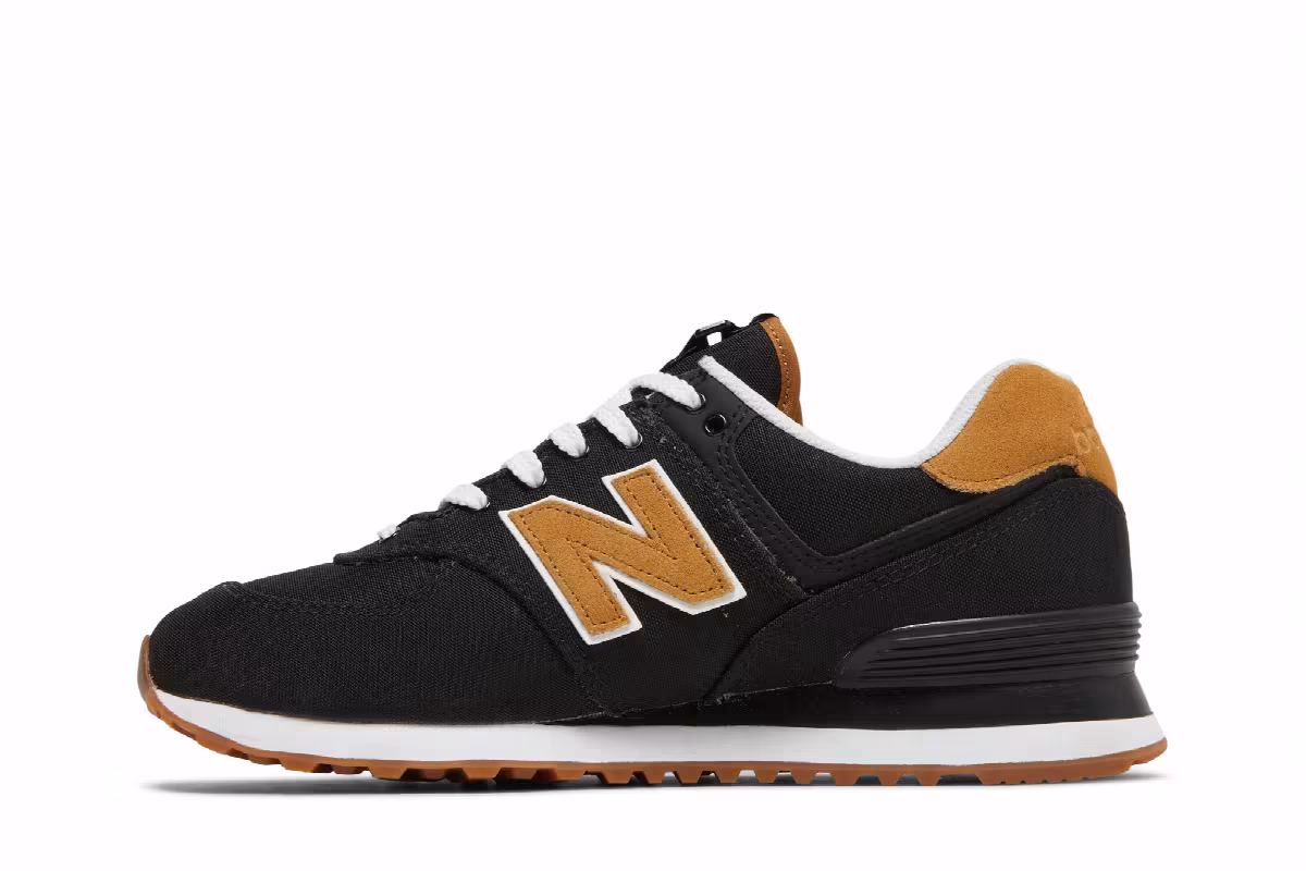 New Balance 574 Black Workwear, view 4