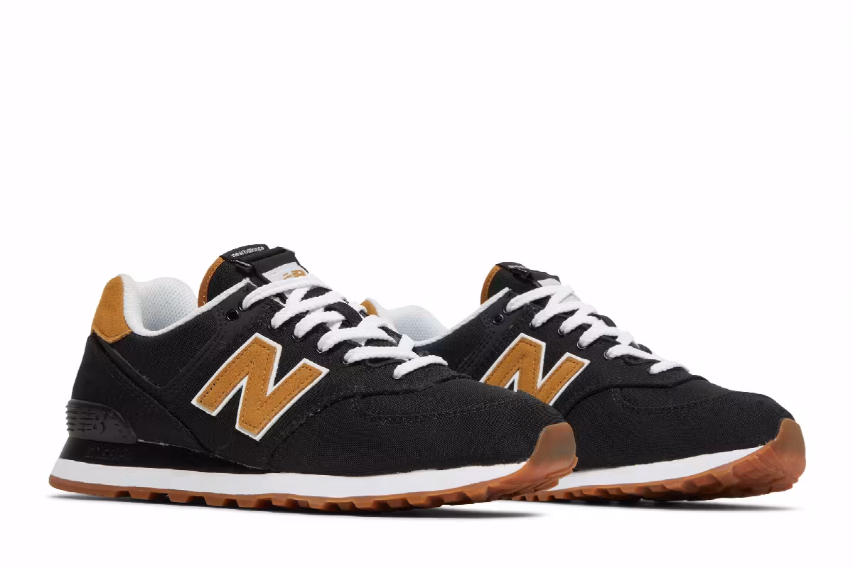 New Balance 574 Black Workwear, view 9