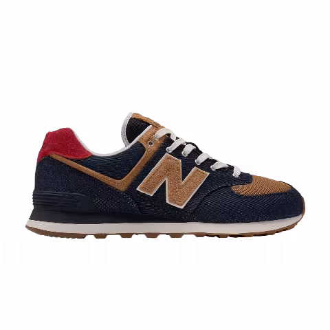 New Balance 574 4E Wide 'Denim - Pigment Team Red'