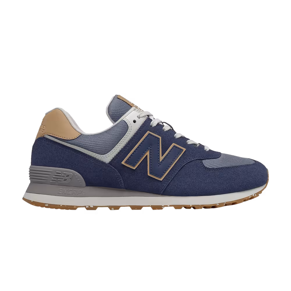 New Balance 574 2E Wide Natural Indigo Maple