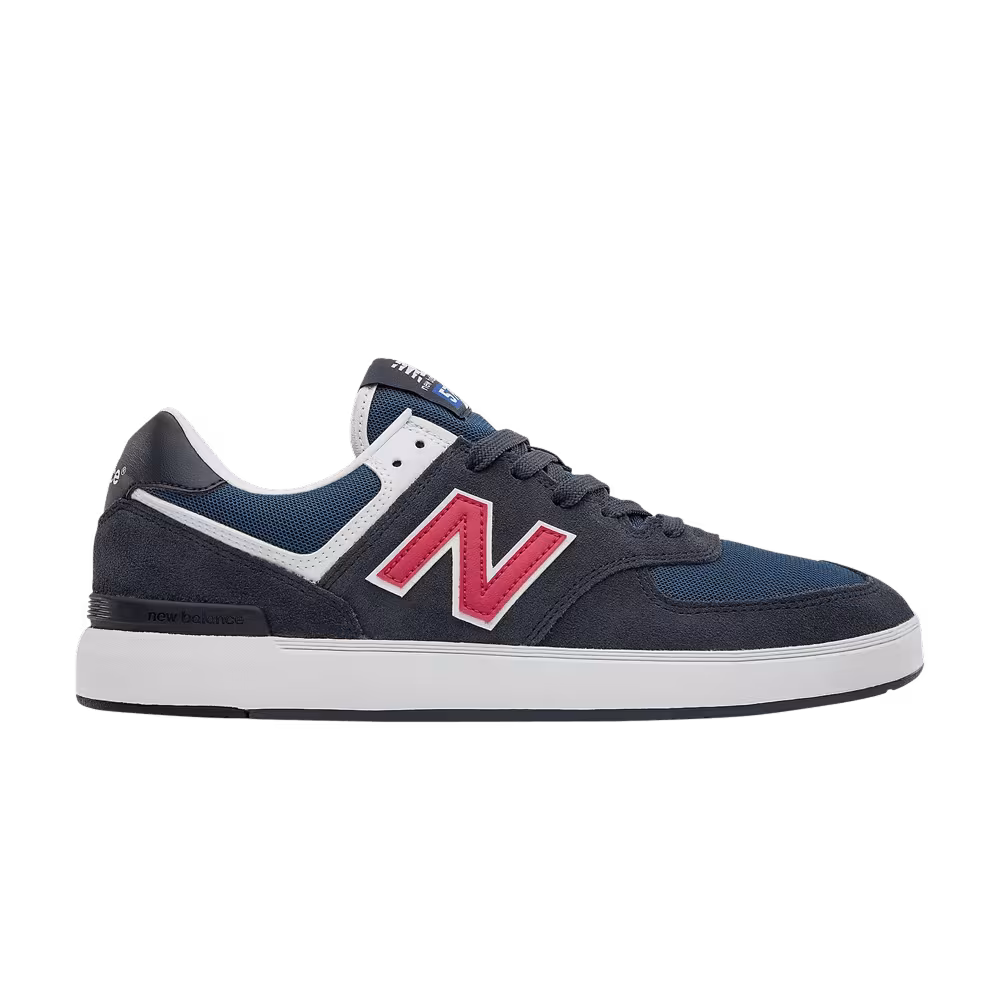 New Balance All Coasts 574 2E Wide Navy Red
