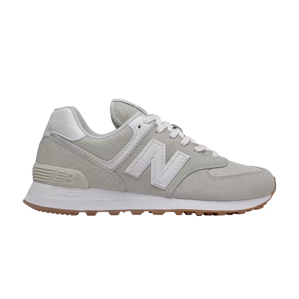 New Balance Women's 574 Wide Silver Birch