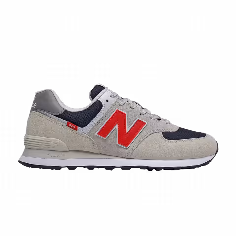New Balance 574 4E Wide 'Moonbeam Velocity Red'