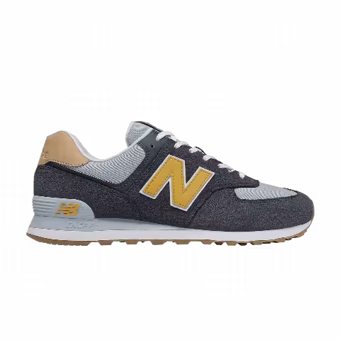 New Balance 574 4E Wide 'Outerspace Varsity Gold'