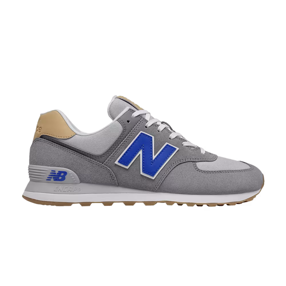 New Balance 574 2E Wide Castlerock Team Royal