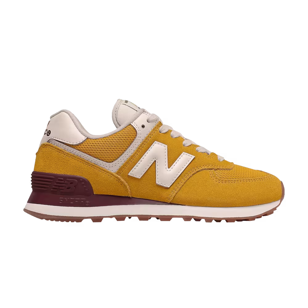 New Balance Women's 574 2E Wide Varsity Gold