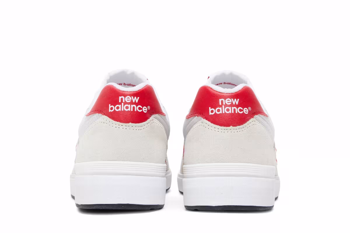 New Balance 574 White Red, view 7