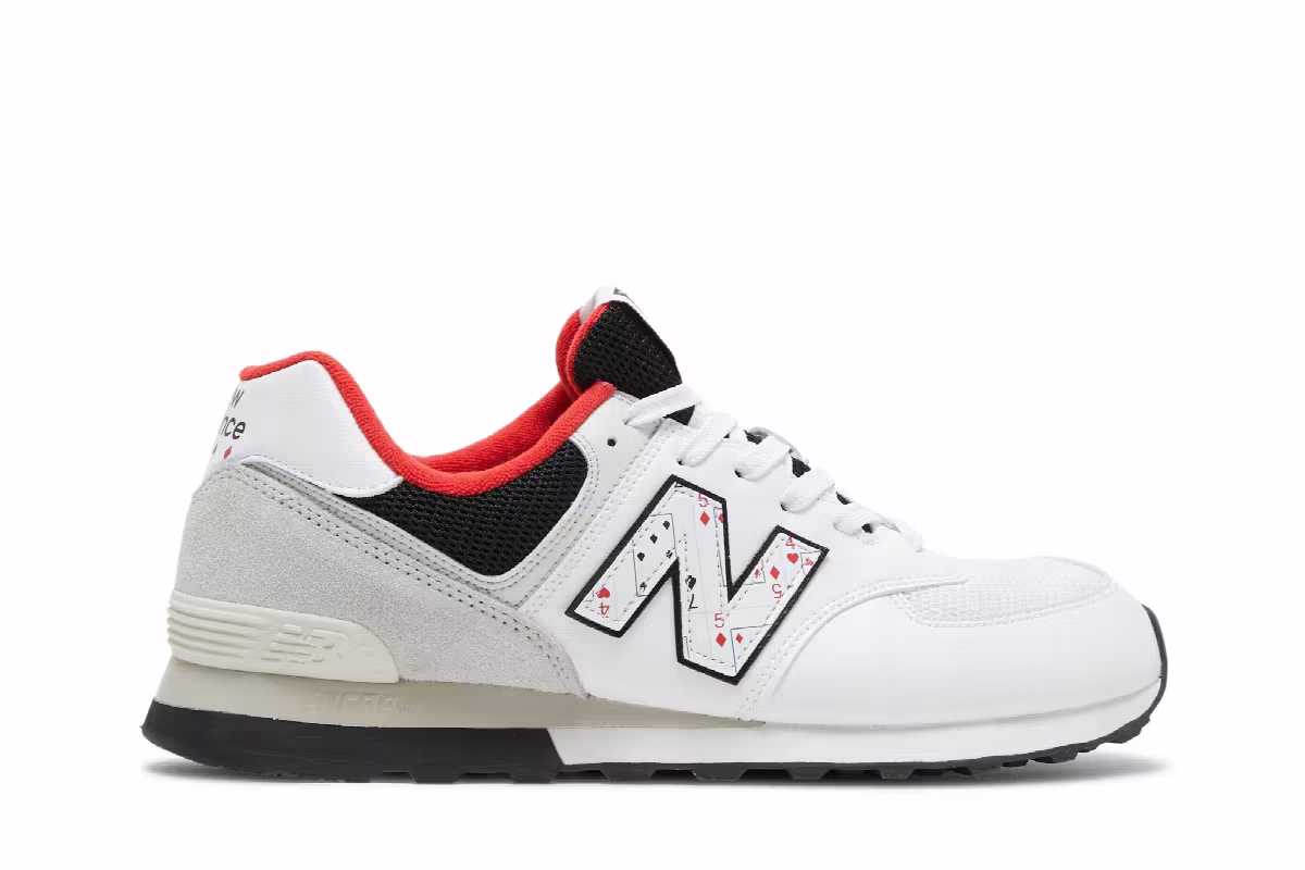New Balance 574 Playing Card - White, view 2