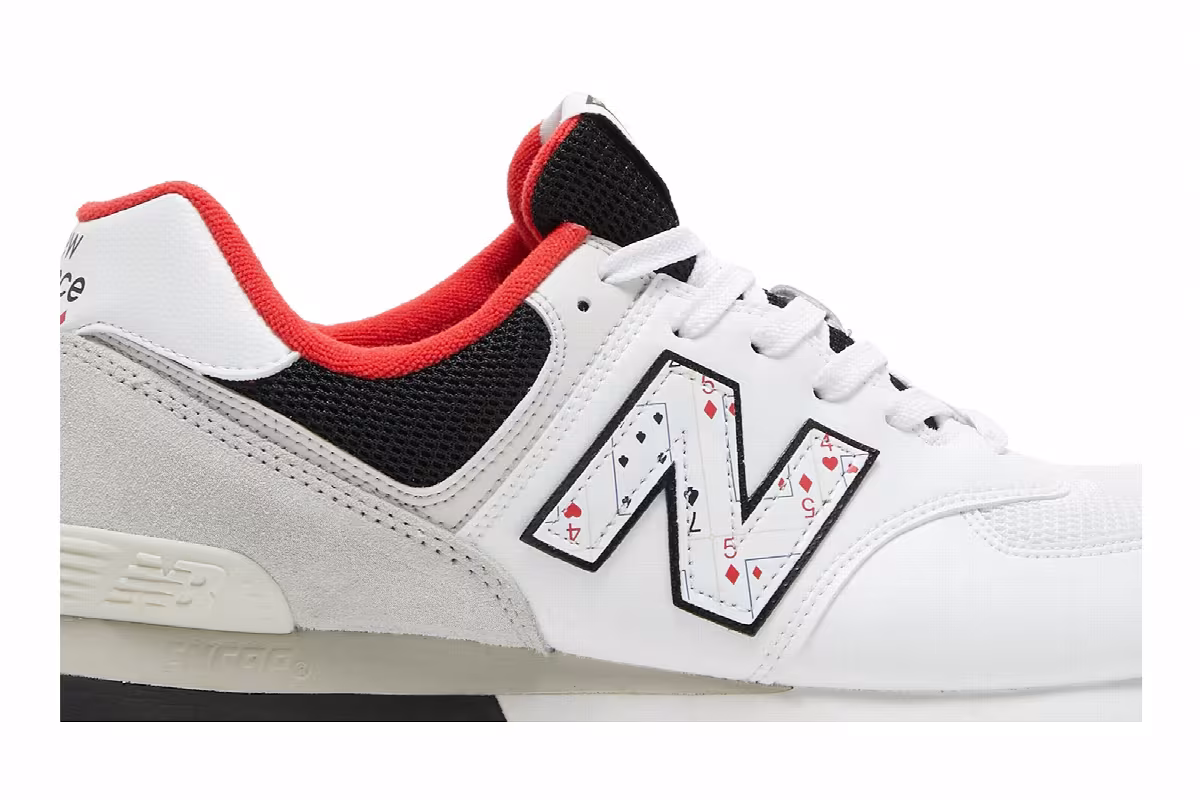 New Balance 574 Playing Card - White, view 3