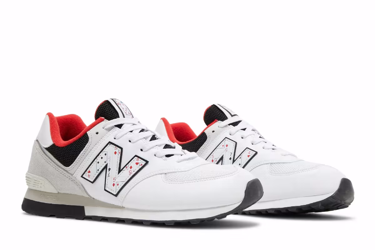 New Balance 574 Playing Card - White, view 9