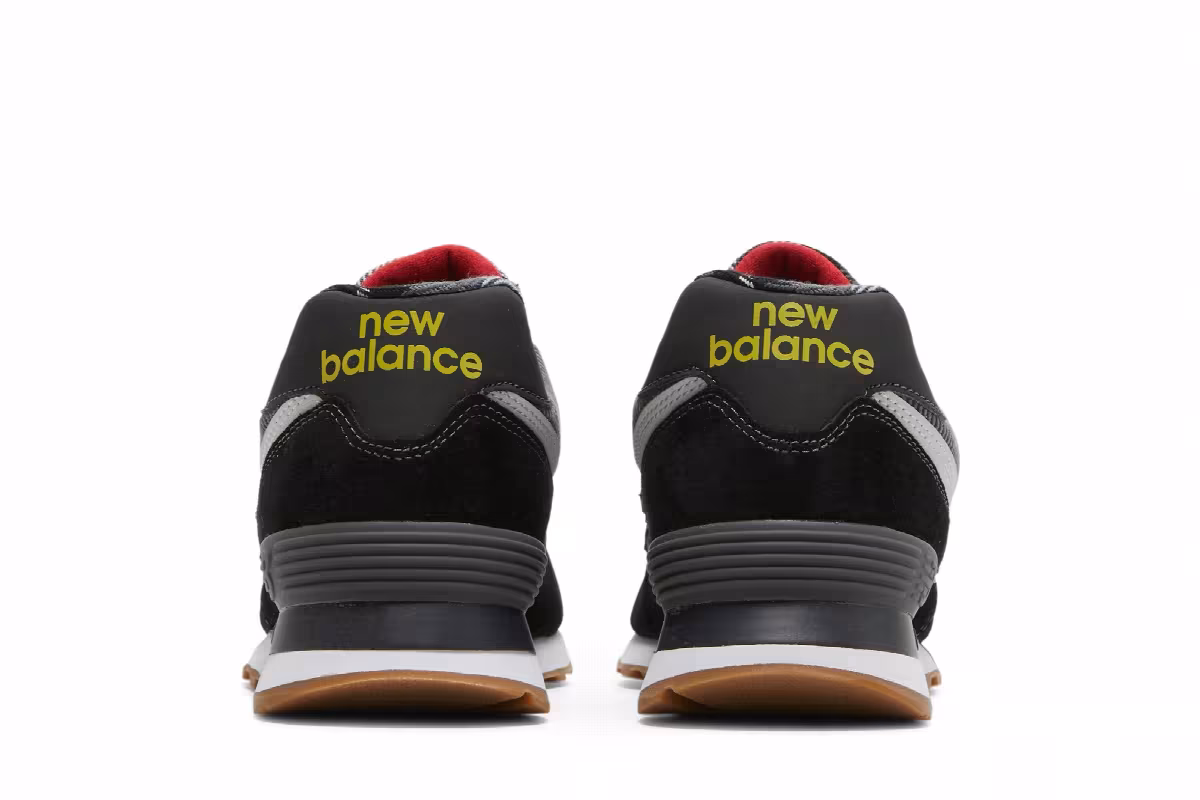 New Balance 574 Black Plaid, view 7