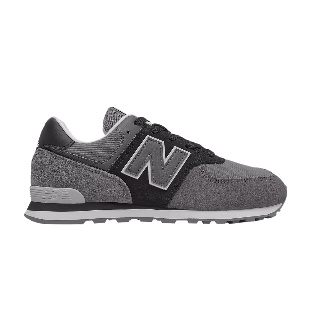 New Balance 574 Big Kid Black Castlerock