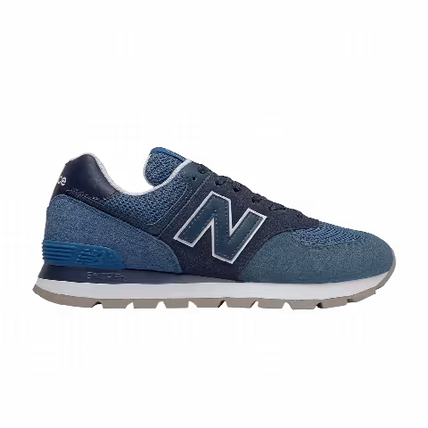 New Balance 574 2E Wide 'Natural Indigo Laser Blue'