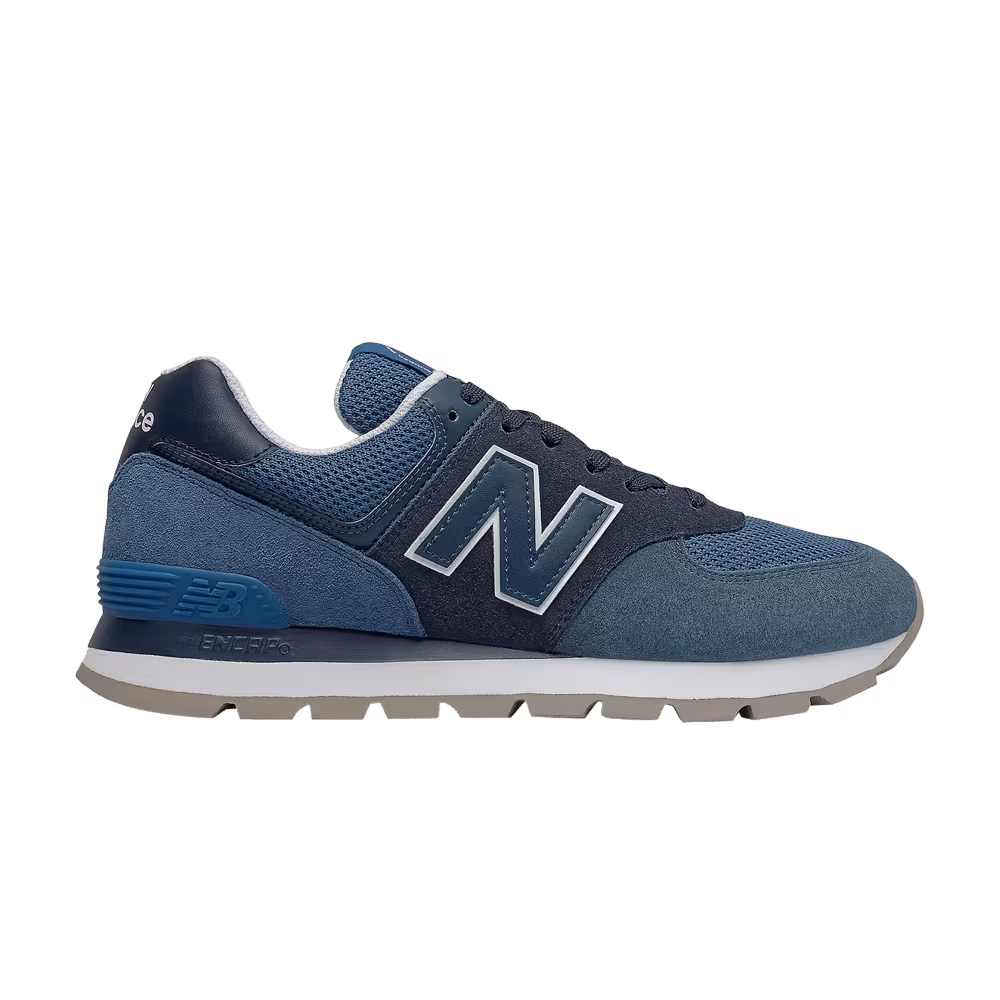 New Balance 574 2E Wide Natural Indigo Laser Blue